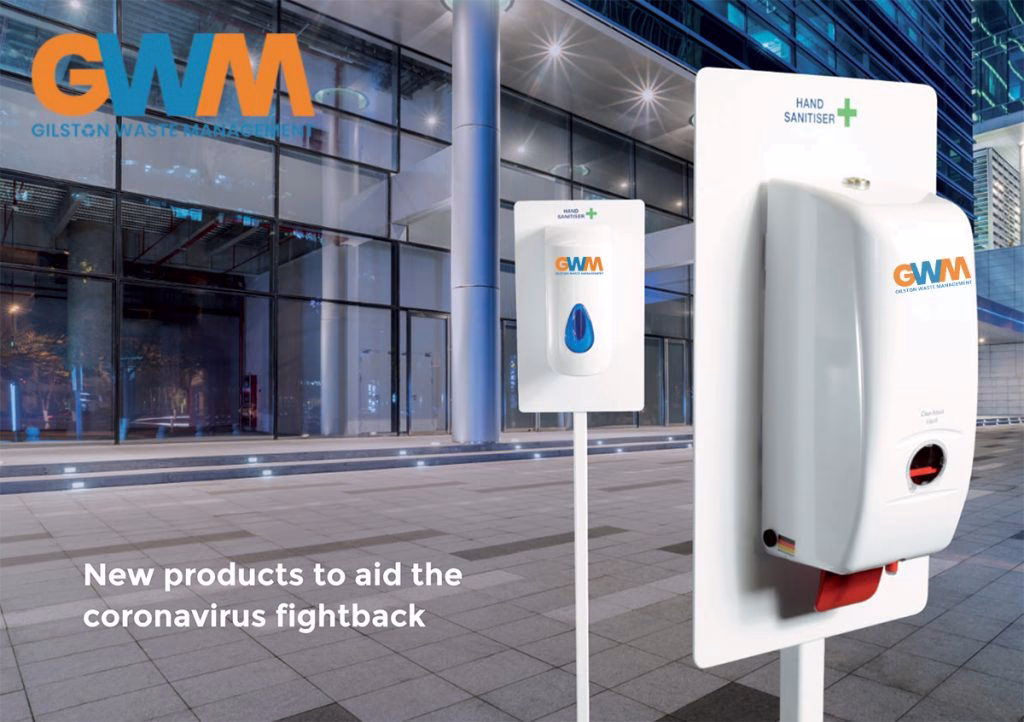 Gilston Waste Management - Free-Standing-Sanitizer-Units-Branded-Small